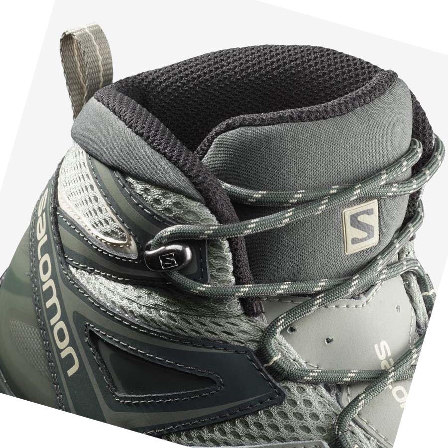 Tenis Senderismo Salomon WoX ULTRA MID 3 AERO Mujer Grises Marrom | MX 2831XYU